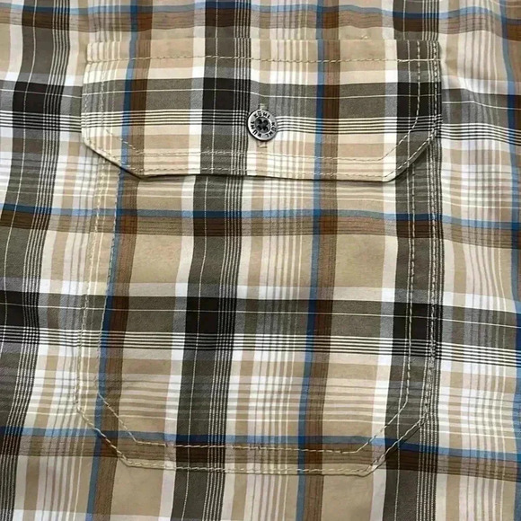 [M]KUHL  Plaid Cotton S/S Button Shirt Men - Picture 6 of 9